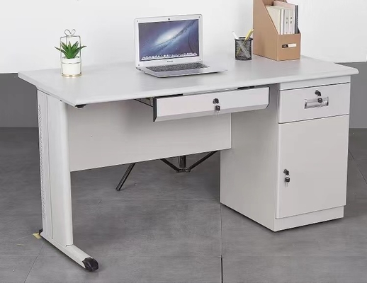 Ahşap Entegre Metal Bilgisayar Masası Masa W1200mm Ofis Mobilyaları