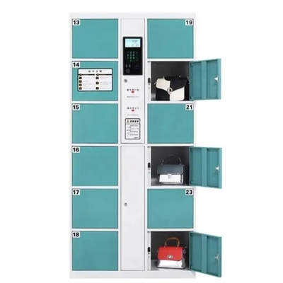 12 Kapılı Depo Akıllı Koli Teslim Dolabı Elektrostatik Toz Boya