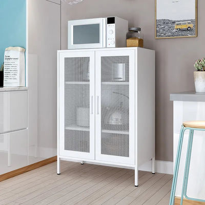 Çelik Metal Oturma Odası Yemek Odası Büfe Saklama Dolabı Modern