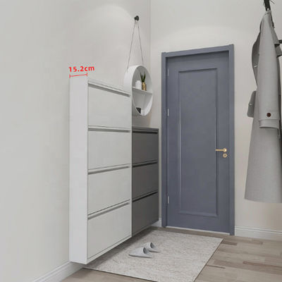 4 Katmanlı 20KGS 685mm Genişlik Ayakkabı Saklama Dolabı