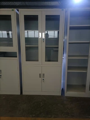 Cam Kapı Soğuk Haddelenmiş Çelik Dosya Dolabı Depolama Ofis Mobilyaları